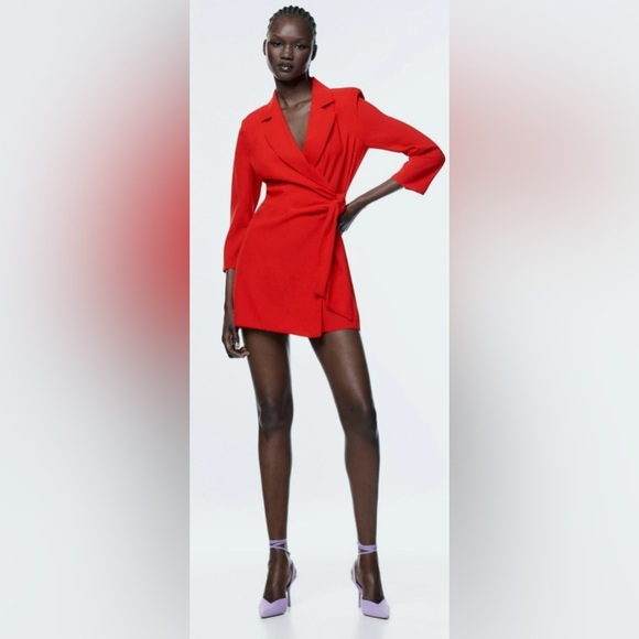 Zara Red Mini Dress - Picture 3 of 6